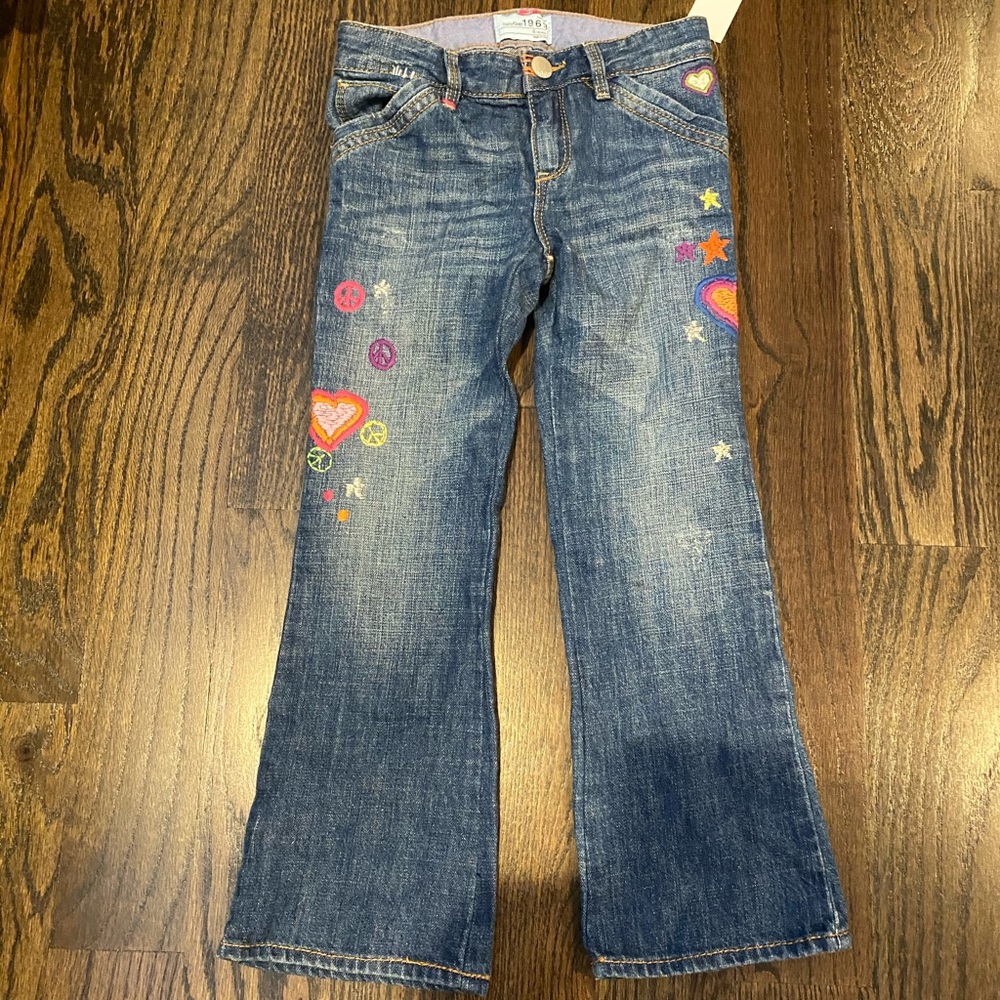 Gap embroidered bootcut jeans size 5 NWT
